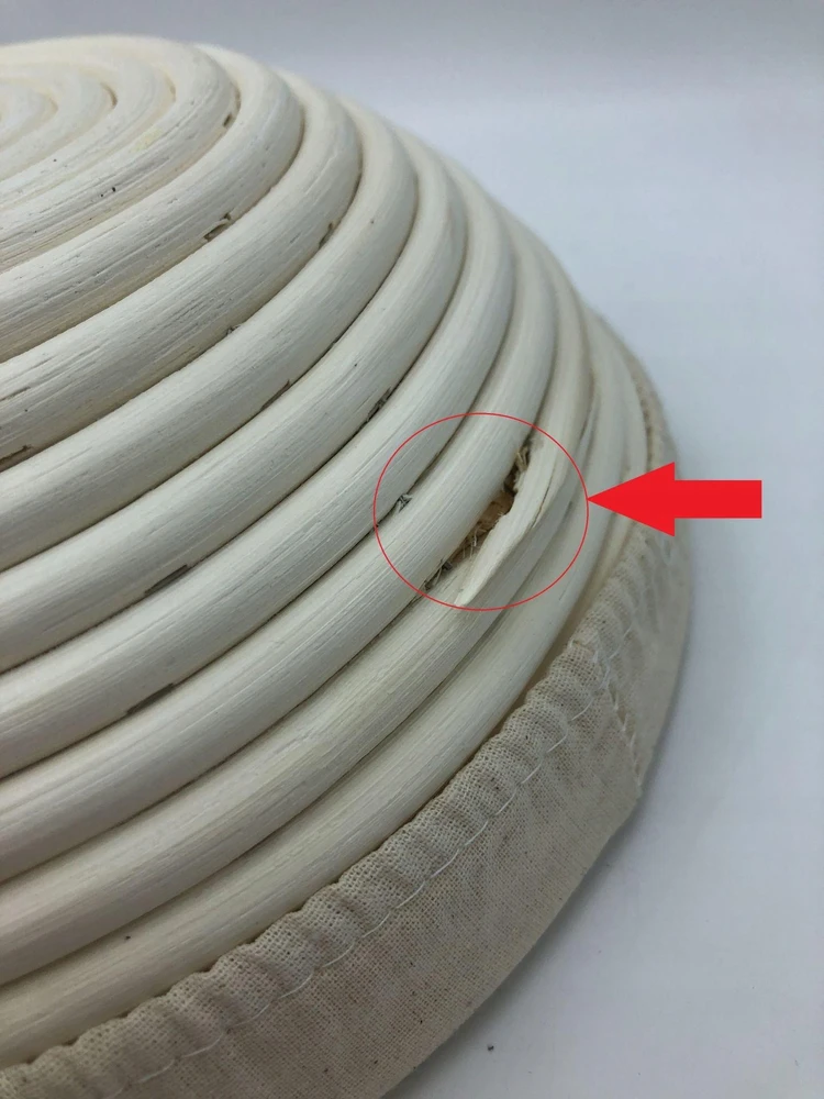 Gärkörbchen 25 cm iš rotango su priedais duonai kepti