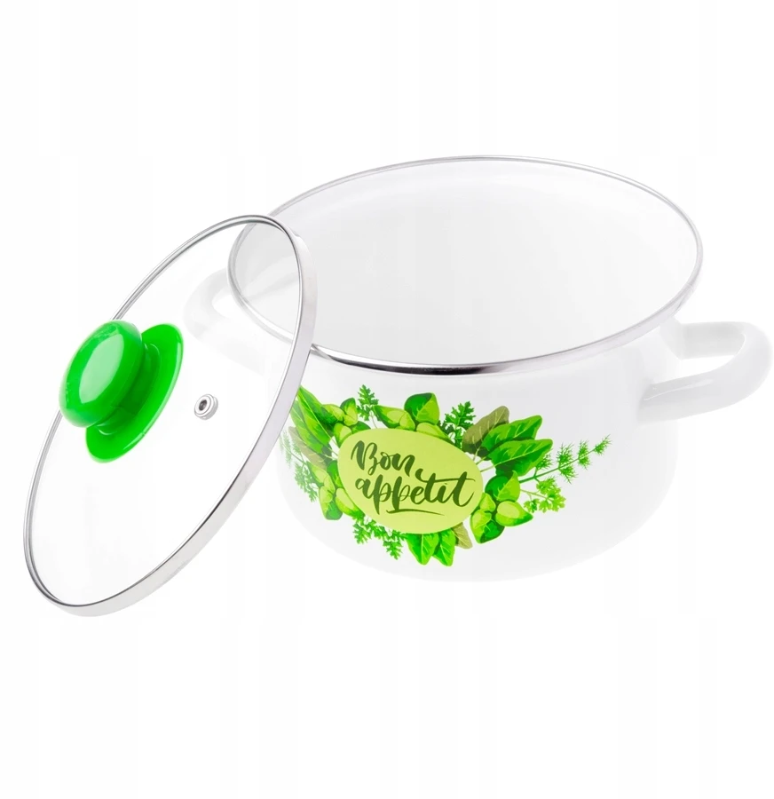 GARNK EMALIOWANY ODELO BON APPETIT 20CM 3,7L Baltas 1szt.