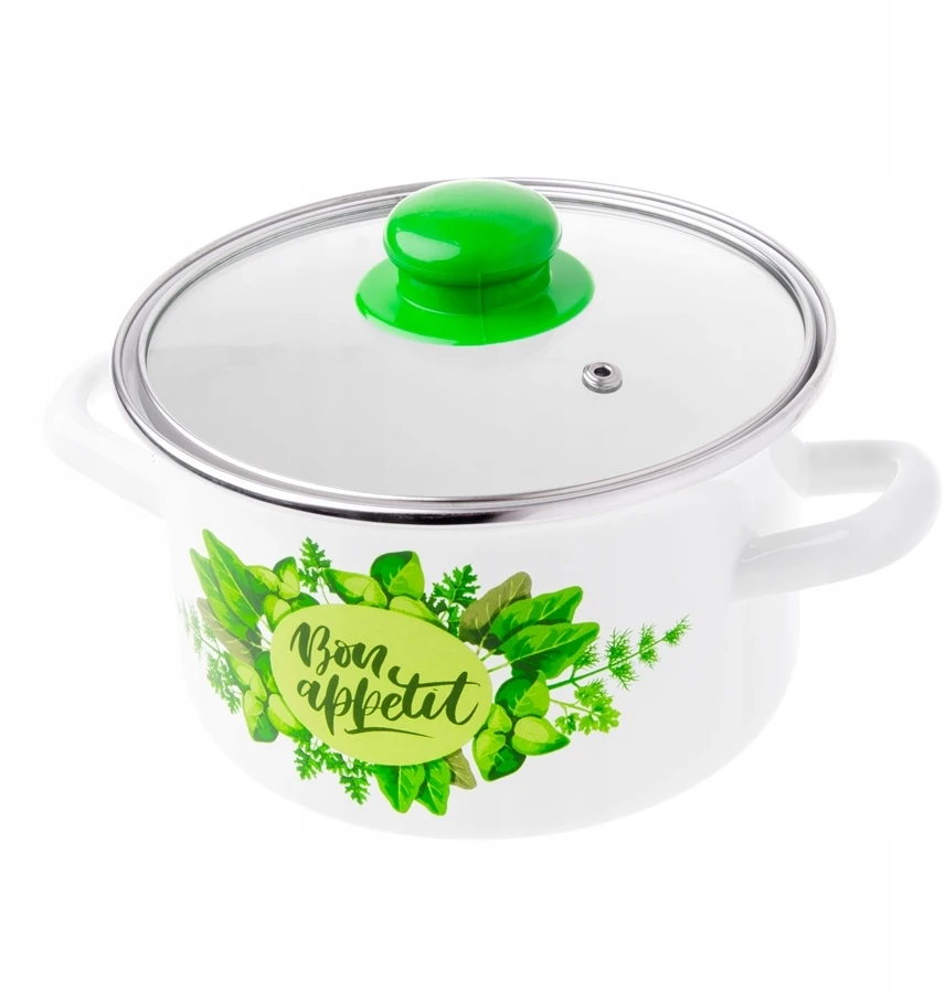 GARNK EMALIOWANY ODELO BON APPETIT 20CM 3,7L Baltas 1szt.