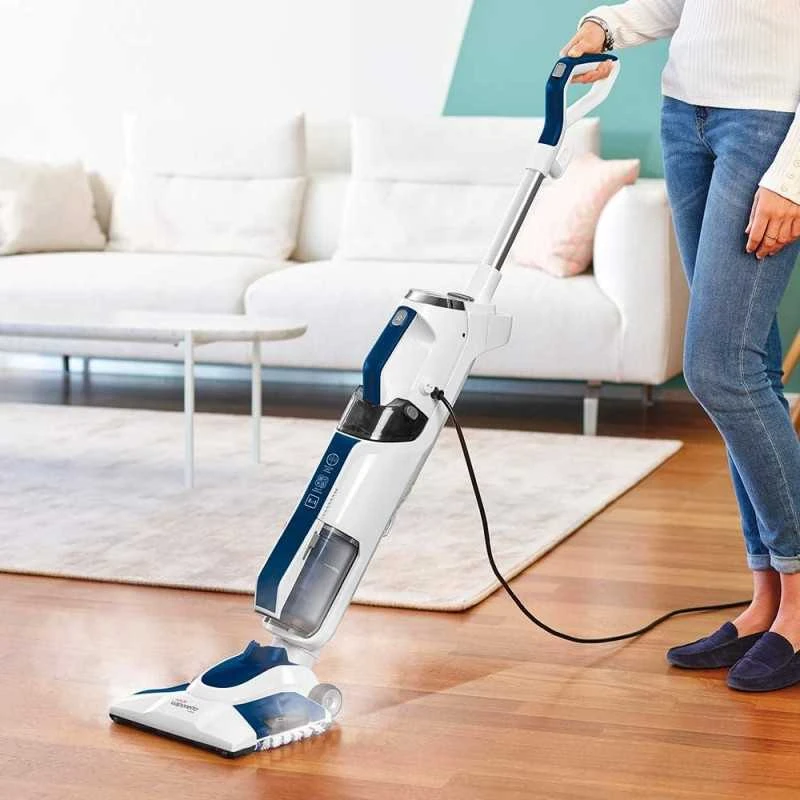 Polti | Vakuuminis garų šluota su nešiojamu garų valytuvu | PTEU0299 Vaporetto 3 Clean_Blue | Galia 1800 W | Garų slėgis Netaikomas baras | Vanduo bako talpa 0,5 L | Baltas/Mėlyna