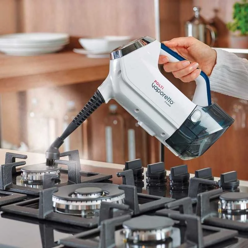 Polti | Vakuuminis garų šluota su nešiojamu garų valytuvu | PTEU0299 Vaporetto 3 Clean_Blue | Galia 1800 W | Garų slėgis Netaikomas baras | Vanduo bako talpa 0,5 L | Baltas/Mėlyna