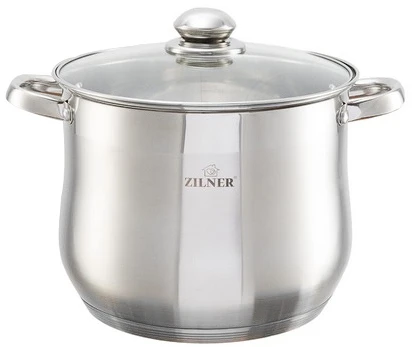 GASTRONOMINIS PUODAS Sidabrinis 30CM/16L ZILNER