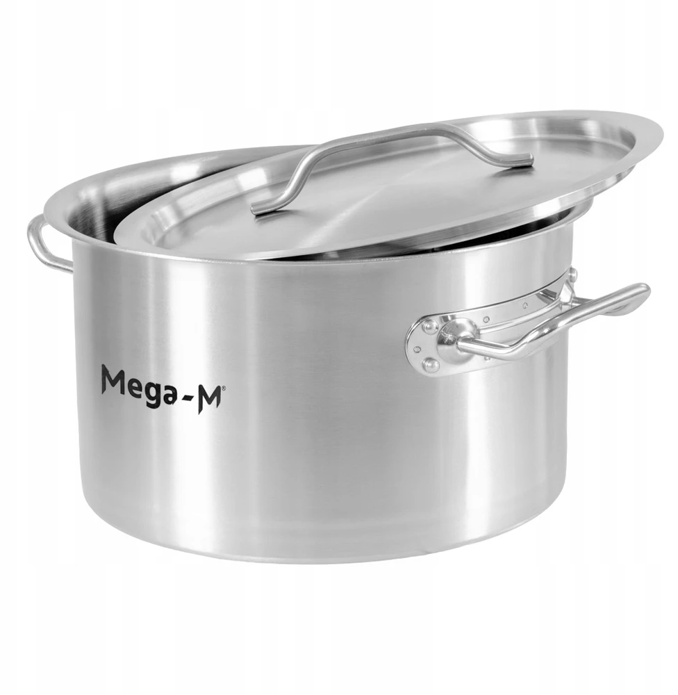 Gastronominis puodas su dangčiu 12L 30CM Indukcinės dujos Mega-M Standard