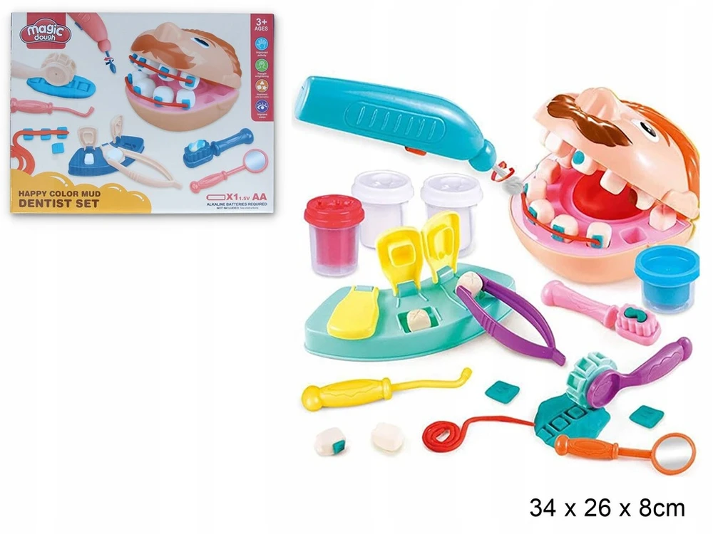 Gazelo Plastikinės medžiagos komplektas. Odontologo rinkinys