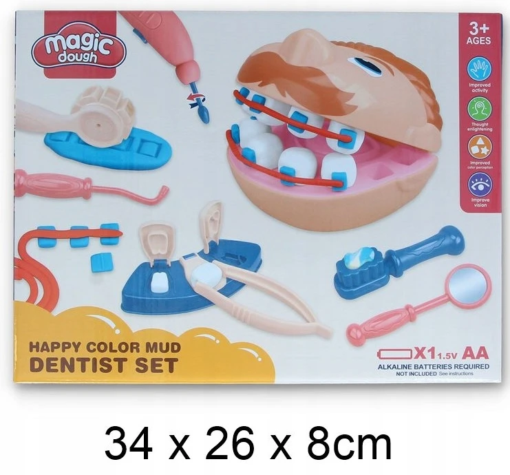 Gazelo Plastikinės medžiagos komplektas. Odontologo rinkinys