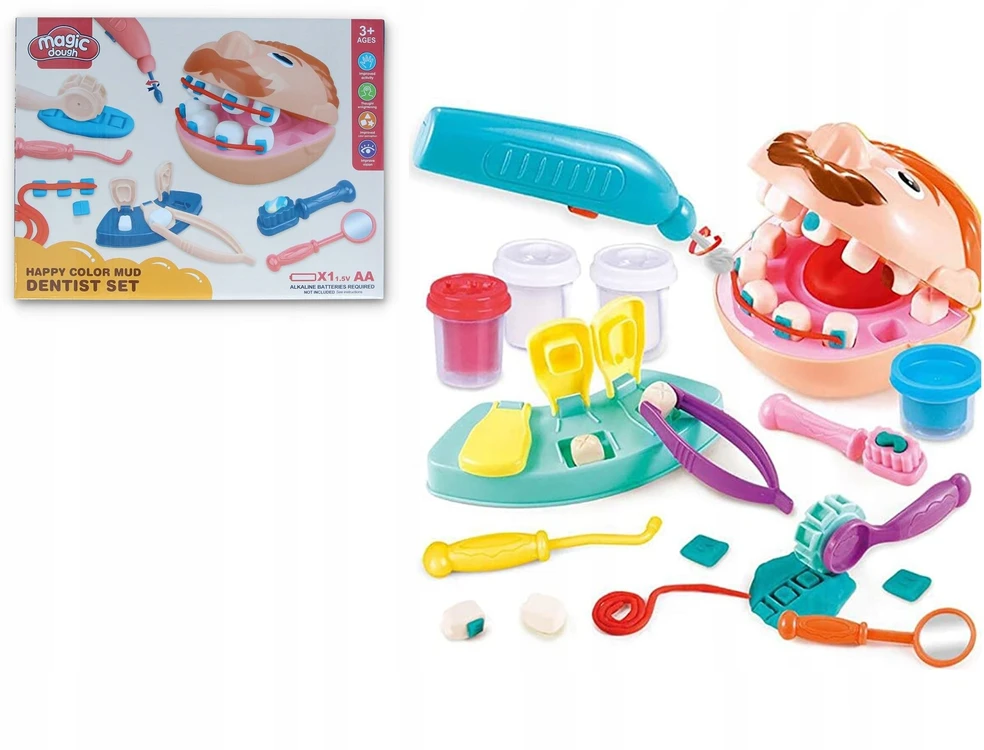 Gazelo Plastikinės medžiagos komplektas. Odontologo rinkinys
