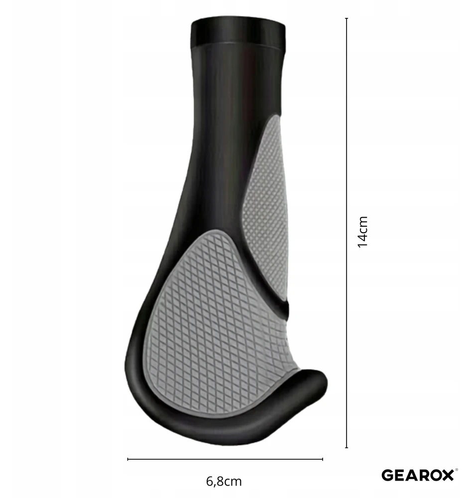 Gearox DVIRAČIO RANKOS RANKENĖS RANKENĖS ERGONOMIKOS ANTISLIDĖJIMO GRIPOS