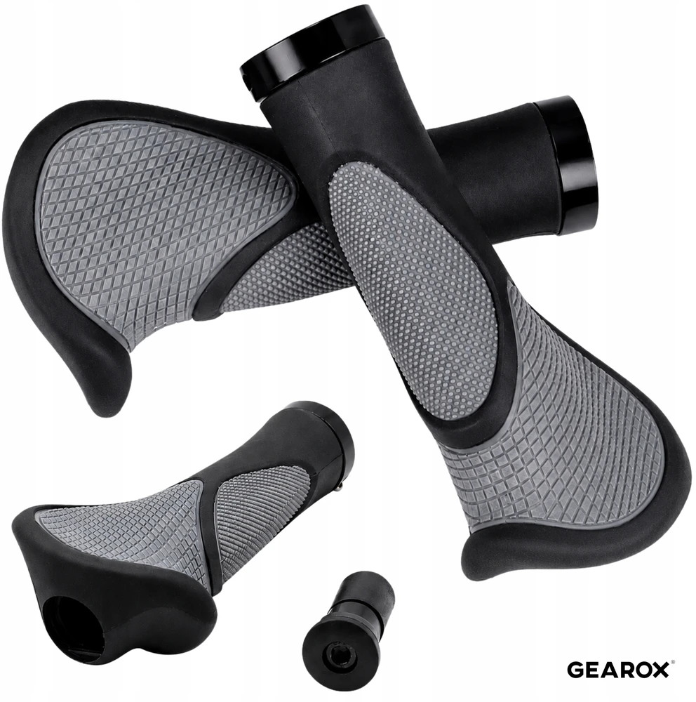 Gearox DVIRAČIO RANKOS RANKENĖS RANKENĖS ERGONOMIKOS ANTISLIDĖJIMO GRIPOS