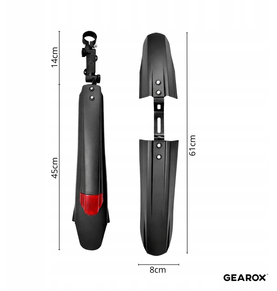 Gearox Dviračių Purvasargiai Su Atšvaitais Priekinis Galinis Mtb 26-29'' 2Szt