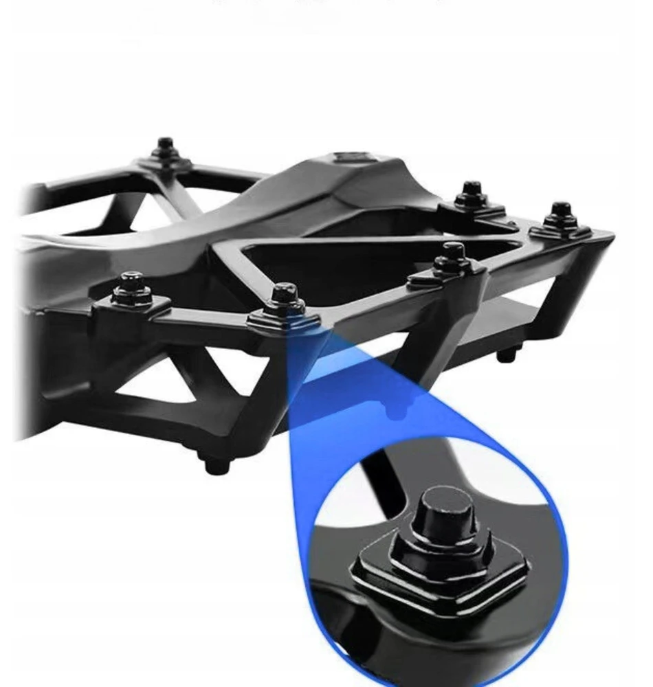Gearox PLATFORMINIAI DVIRAČIO PEDALAI, ALUMINIUMINIAI, NESKLYDINTI, 2 PEDALŲ RINKINYS