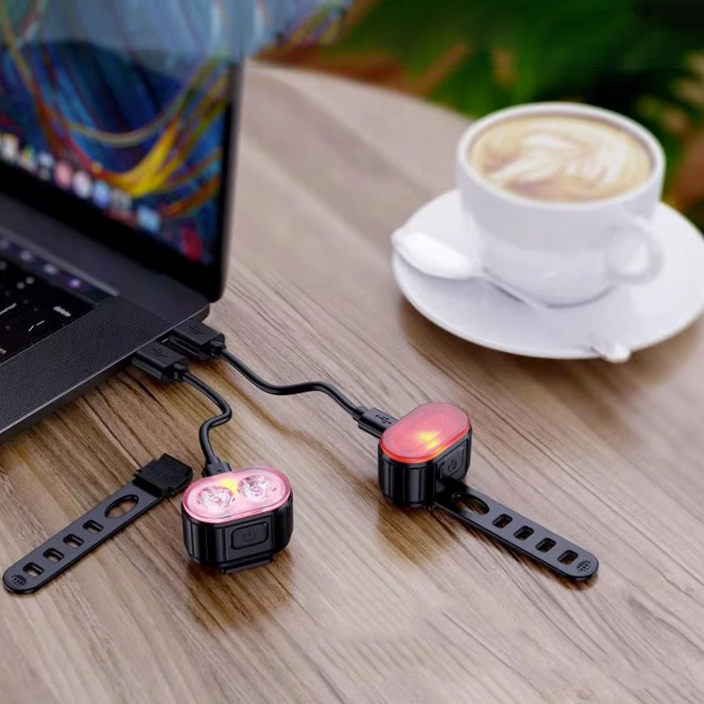 Gearox PRIEKINIS IR GALINIS LED DVIRAČIO LEMPAS DVIRAČIO VARANUI USB RINKINYS GALINGAS