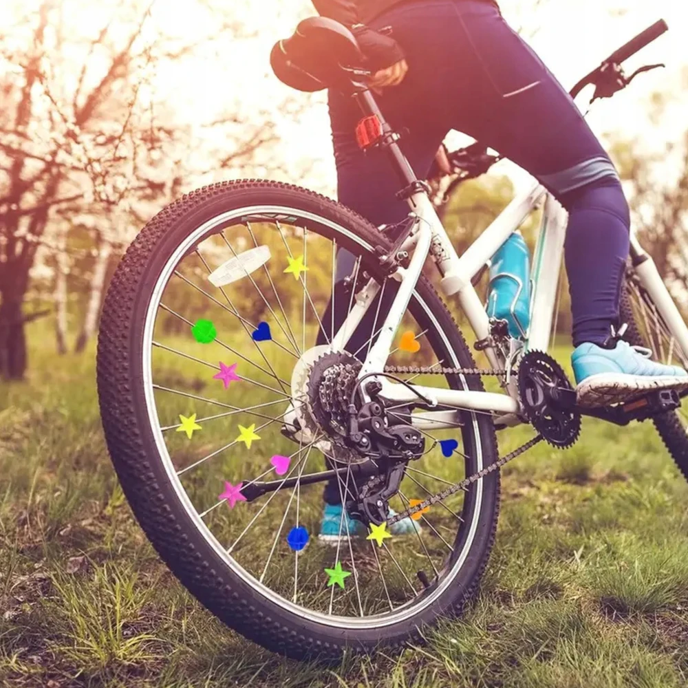Gearox Spalvoti karoliukai Dviračio stipinams DEKORATYVINIAI PRIEDAI STARS 36Vnt.