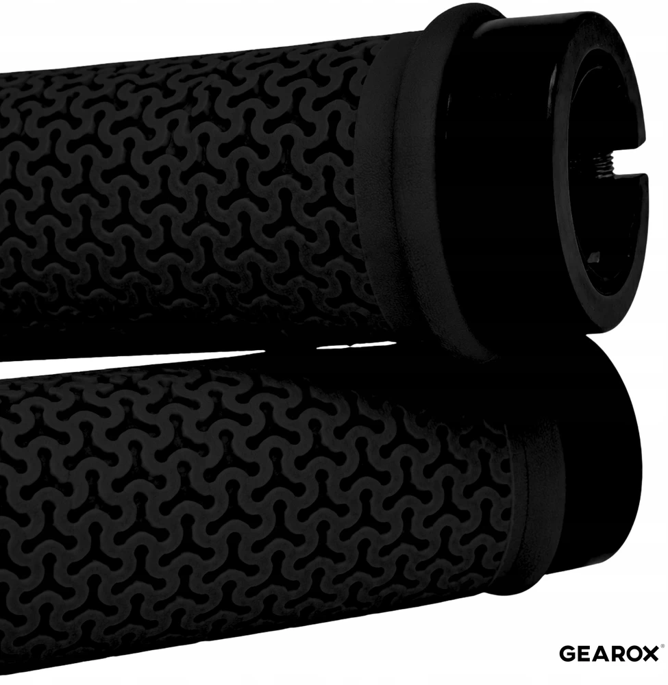 Gearox TWISTED BIKE GRIPES MTB DVIRAČIO RANKENOS, VARENOS, 2 Vnt., JUODOS