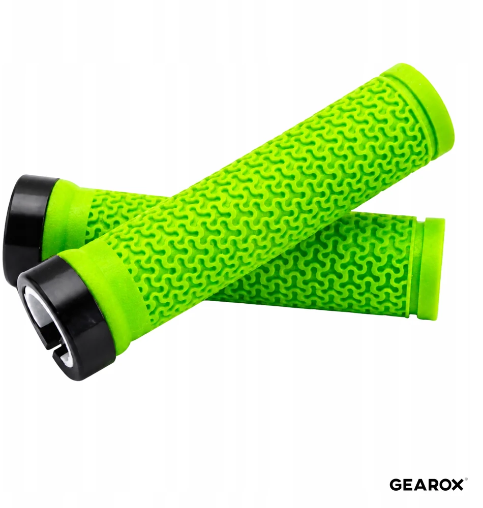 Gearox TWISTED BIKE GRIPES MTB DVIRAČIO RANKENOS, VARENOS, 2 Vnt., ŽALIA
