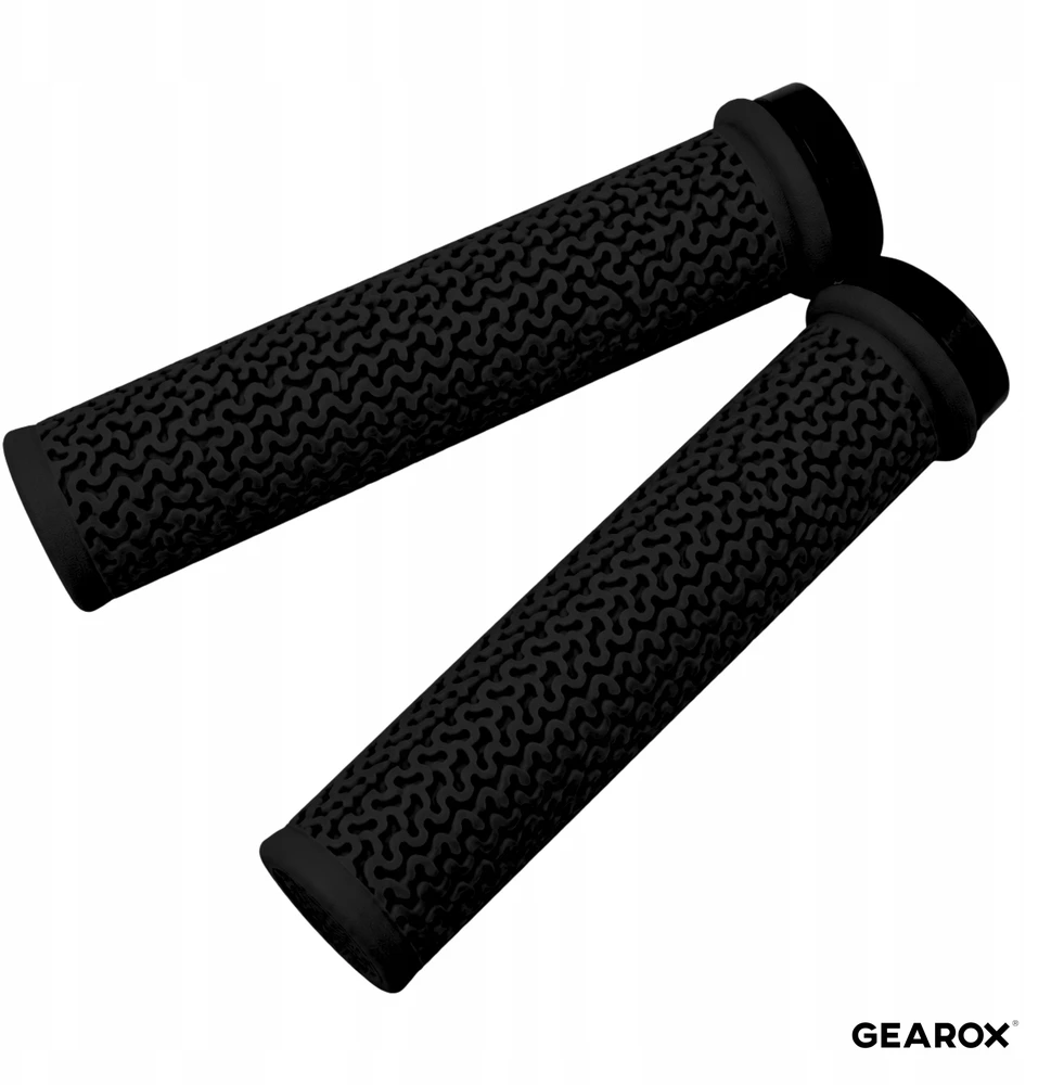 Gearox TWISTED BIKE GRIPES MTB DVIRAČIO RANKENOS, VARENOS, 2 Vnt., JUODOS