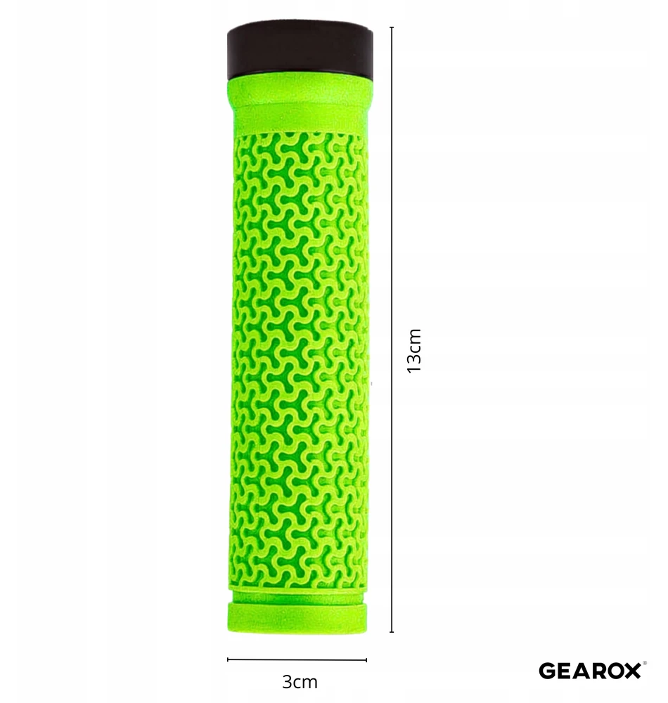 Gearox TWISTED BIKE GRIPES MTB DVIRAČIO RANKENOS, VARENOS, 2 Vnt., ŽALIA