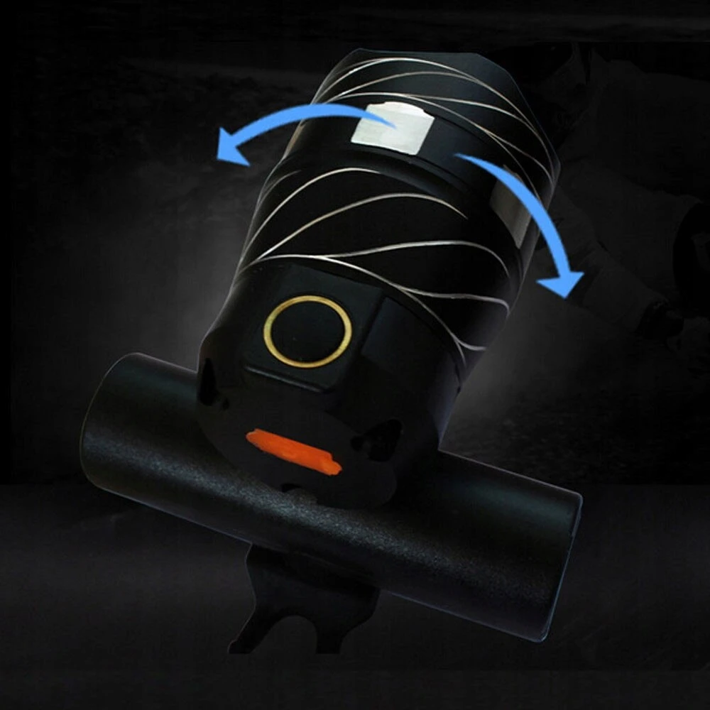 Gearox USB dviračio šviesų rinkinys Korbi, juodas