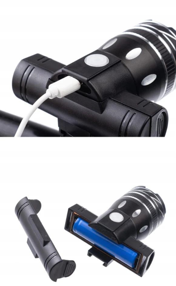 Gearox USB dviračio šviesų rinkinys Korbi, juodas