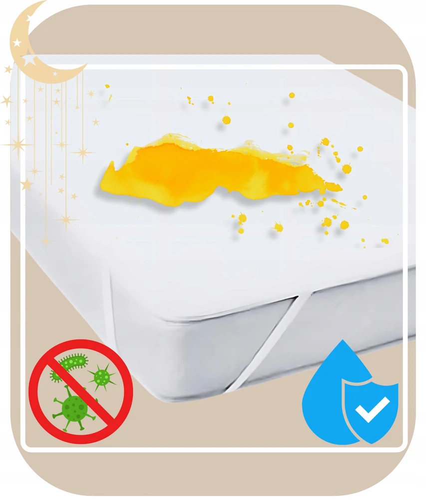 Geboki Sen Čiužinio apsauga 60 x 120 vandeniui atsparus antialerginis paklotas su elastine juostele