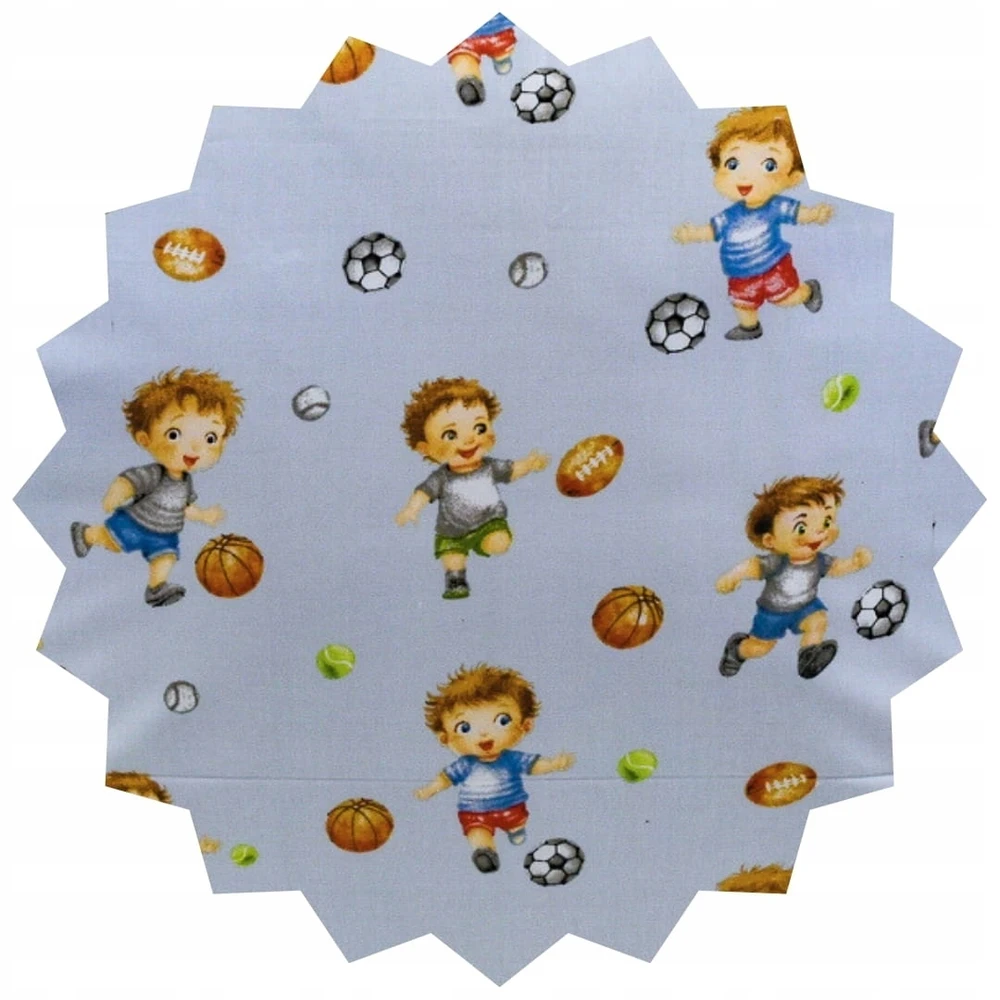 Geboki Sen Pagalvės užvalkalas 50x60 medvilninis vaikiškas stalo futbolas mėlynas dvipusis