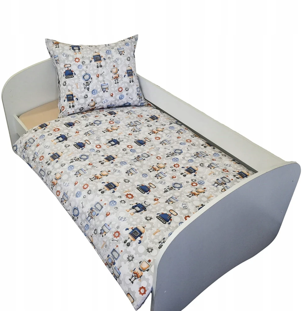Geboki Sen Patalynė Dziecięca 100x135 + 40x60 Roboty Produkt Polski Medvilnė