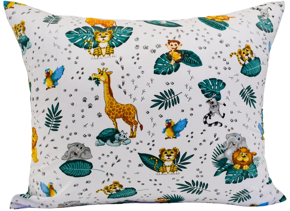 Geboki Sen Patalynė Dziecięca 100x160 + 50x60 Zwierzęta ZOO Produkt Polski Medvilnė