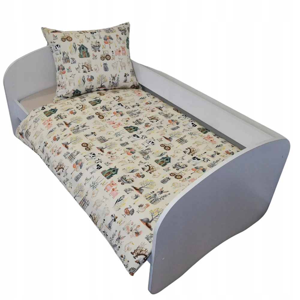 Geboki Sen Patalynė Dziecięca 90x120 + 50x60 Farma Retro Produkt Polski Medvilnė