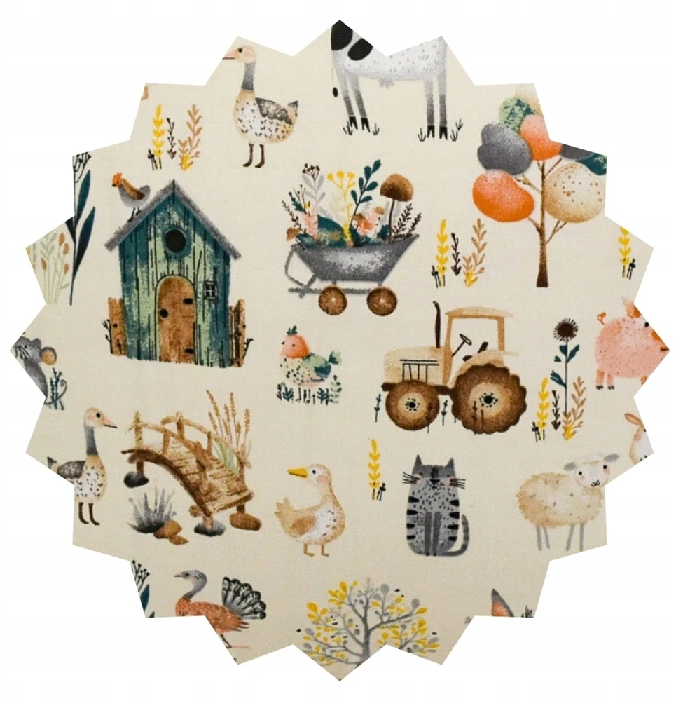 Geboki Sen Patalynė Dziecięca 90x120 + 50x60 Farma Retro Produkt Polski Medvilnė