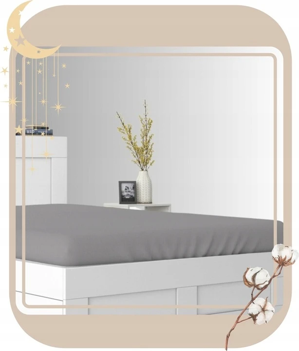 Geboki Sen Prigludusi paklodė 70x140 cm Medvilnė lovai JERSEY Įvairių spalvų