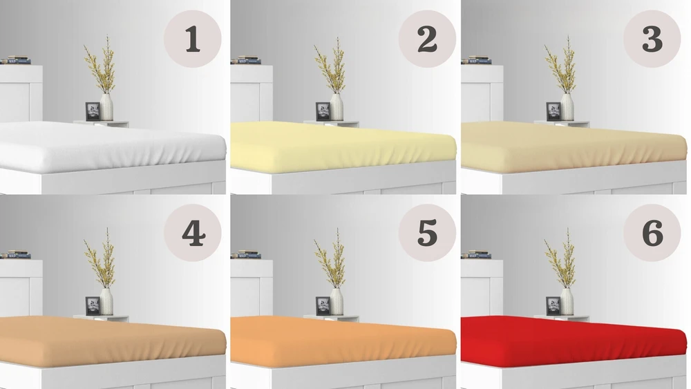 Geboki Sen Prigludusi paklodė 70x140 cm Medvilnė lovai JERSEY Įvairių spalvų