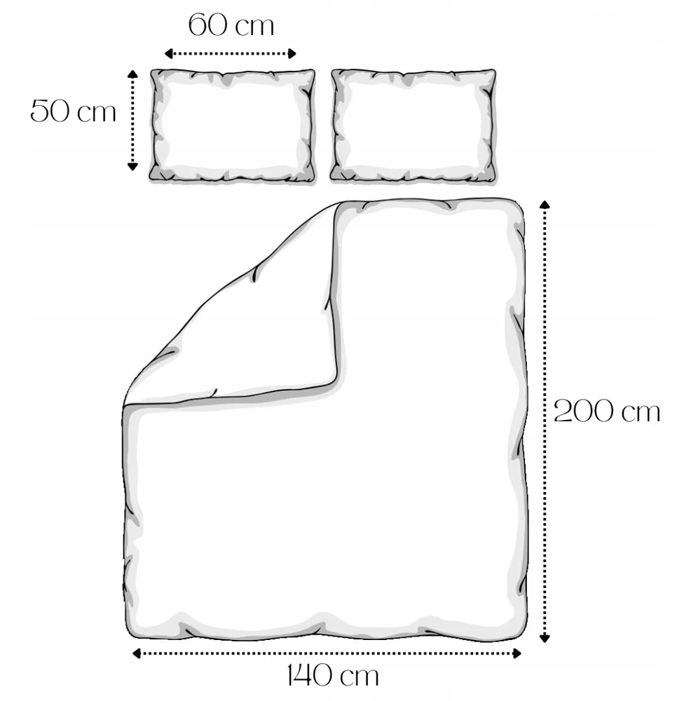 Geboki Sen Vaikiškos patalynės komplektas 140x200, 2x50x60, dinozaurai, medvilnė