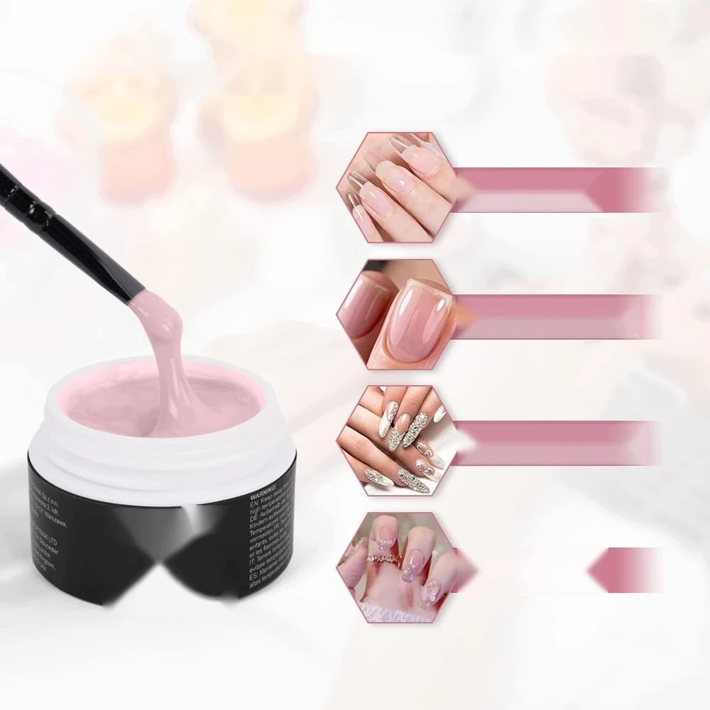 GEL 15ml UV nagų geliai KONSTRUKCIJĄ STIPRIANTI APSAUGINĖ DERVA