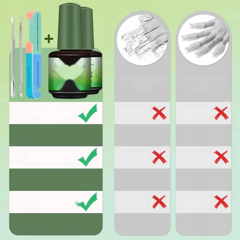 GEL REMOVER 2 Vnt. 15 ml skysčio, GREITAI VEIKSIUS BE ACETONO
