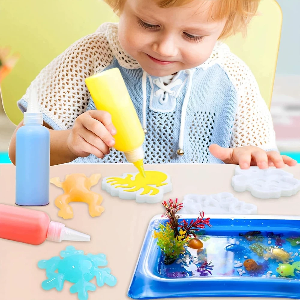 GEL VANDENS FIGURINES KŪRYBINIS RINKINYS VANDENS ŽAISLŲ LIETIMAI
