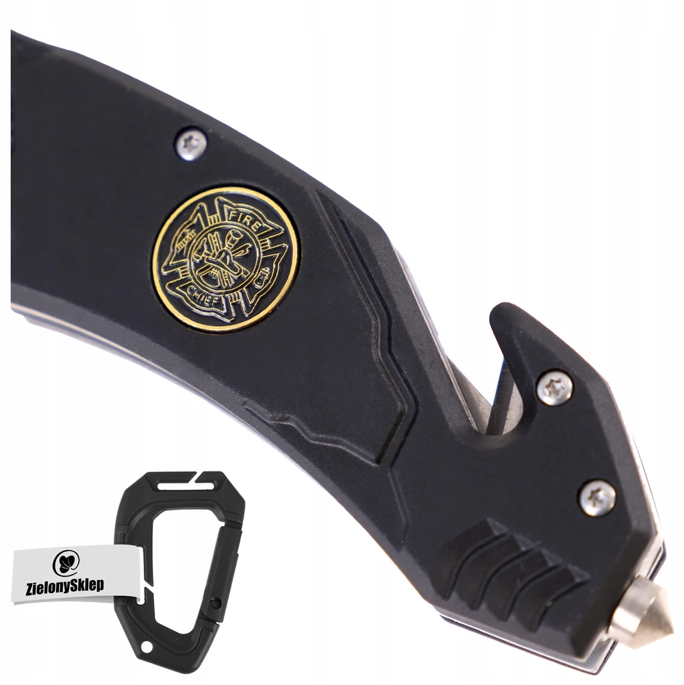 Gelbėjimo peilis Mil-Tec Tanto Fire Brigade 20 cm, juoda