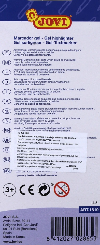 Teksto žymekliai JOVI, 4 vnt.