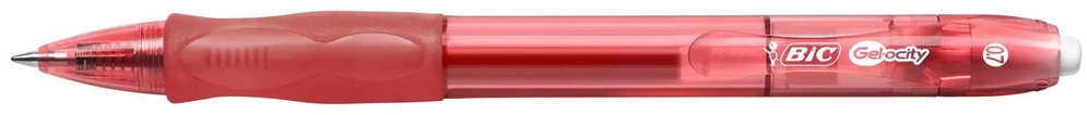 Bic Gelinis rašiklis Gel-Ocity 0.7 mm, raudonas, pakuotėje 12 vnt.