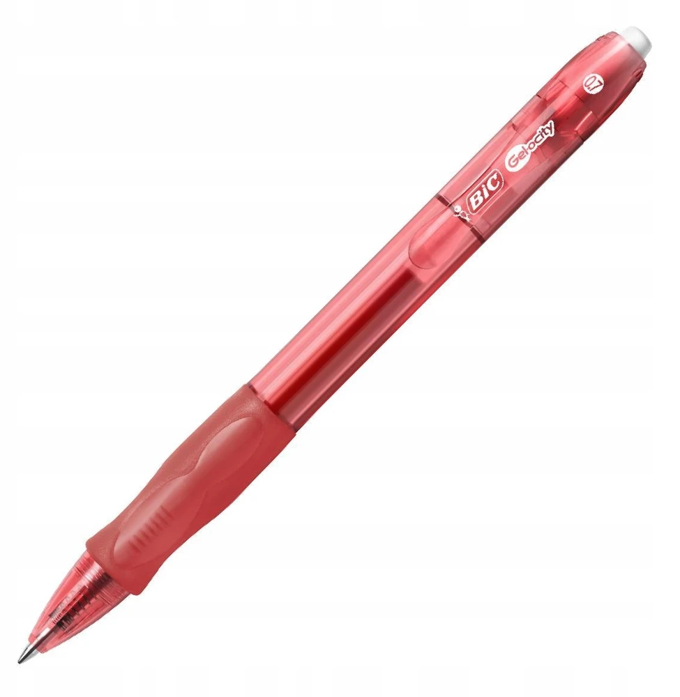 Bic Gelinis rašiklis Gel-Ocity 0.7 mm, raudonas, pakuotėje 12 vnt.