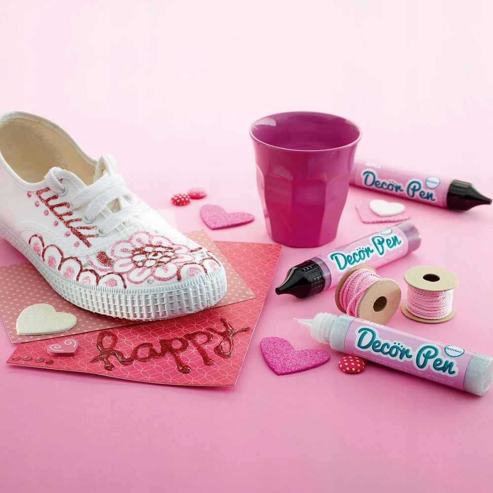 Gelio žymekliai su 3D efektu Apli Kids Glitter 6