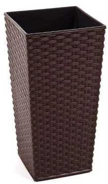 Lamela Gėlių vazonas Finezja Ratanas 75x40x40cm Tamsiai rudas