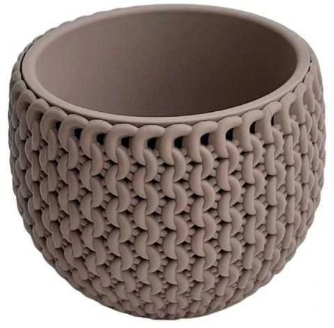 Prosperplast Gėlių vazonas Splofy Bowl Rudas 11x14cm