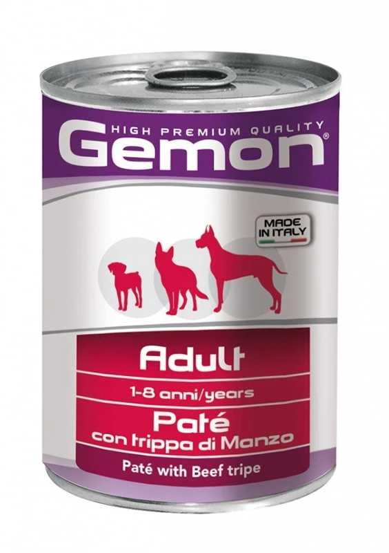 Gemon all breeds adult konservuotas paštetas suaugusiems šunims su jautiena 400g