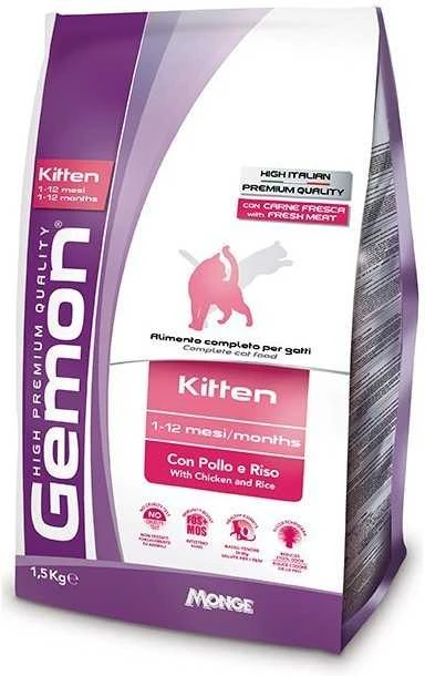 Gemon Kitten visavertis pašaras jauniems kačiukams su vištiena ir ryžiais 20kg