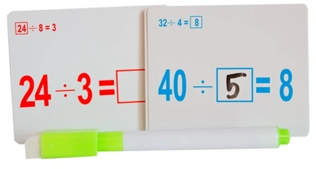 Geni vaikas - matematinio dalijimo kortelės - Askato