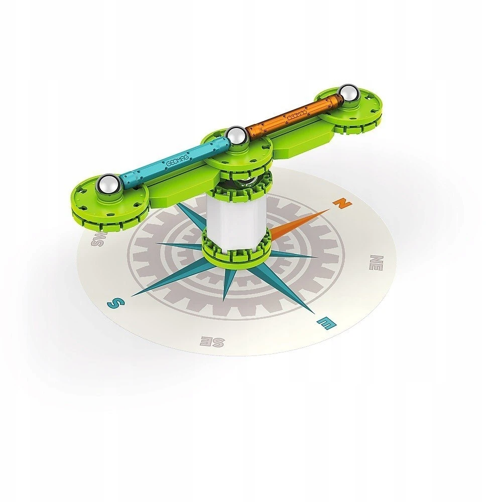 Trefl GEOMAG KOMPAS magnetiniai blokeliai, magnetinio lauko konstrukcijos, 35 vnt. NAUJIENA