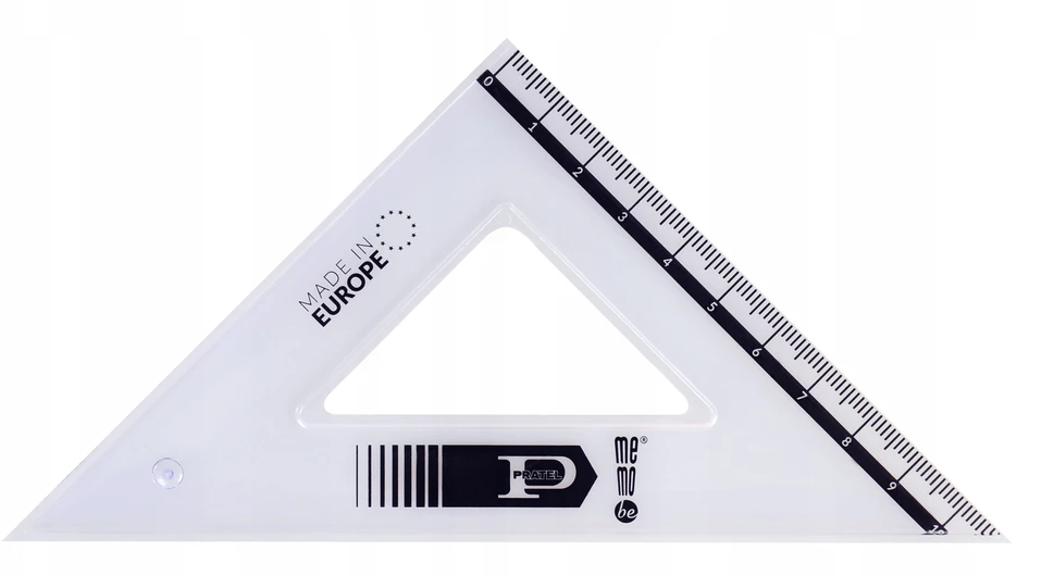Geometrijos priemonių rinkinys MemoBe 16 cm, 4 dalys