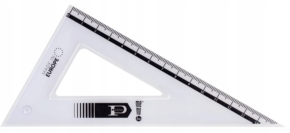Geometrijos priemonių rinkinys MemoBe 16 cm, 4 dalys