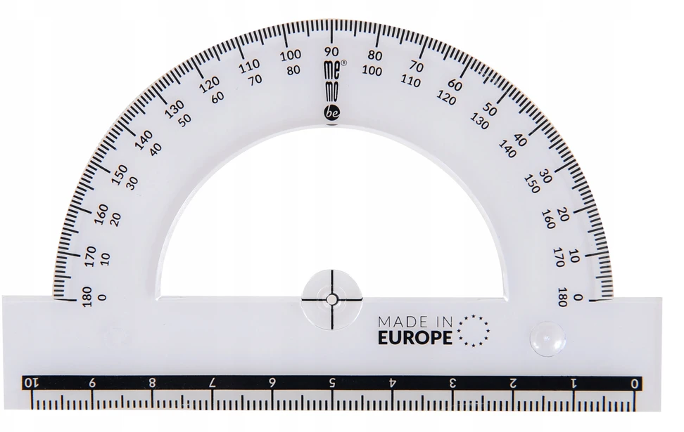 Geometrijos priemonių rinkinys MemoBe 16 cm, 4 dalys