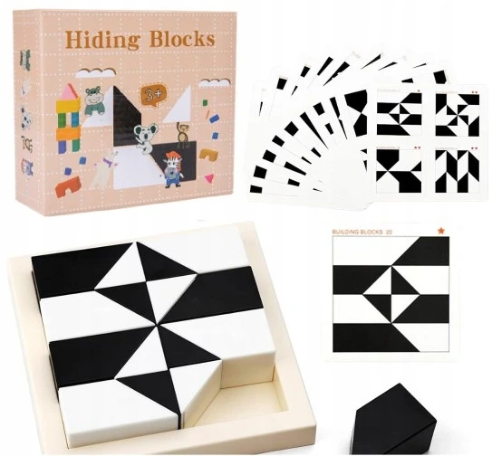 GEOMETRINĖS MEDINĖS KONSTRUKCIJOS KLUOKLIAI MONTESSORI DĖLĖS VAIKŲ ANKSTYVOJO UGDYMO ŽAISLAS