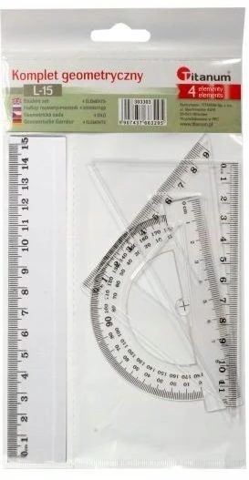 Geometrinis rinkinys 15cm 4 elementai - Titanum
